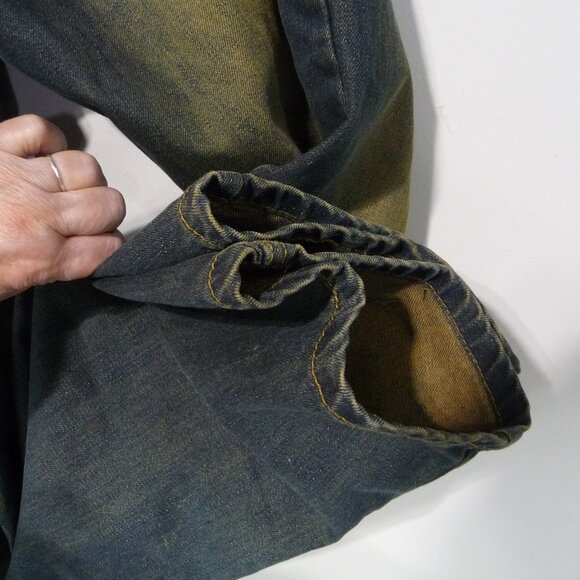 MEN'S THRASHED JEANS STRAIGHT LEG 38X32 - Picture 9 of 9